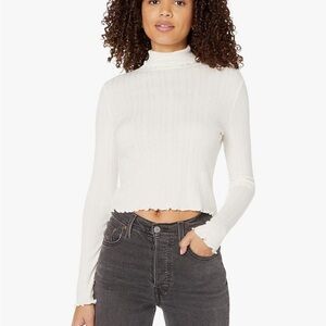 Madewell Soju Cream Ribbed Turtleneck